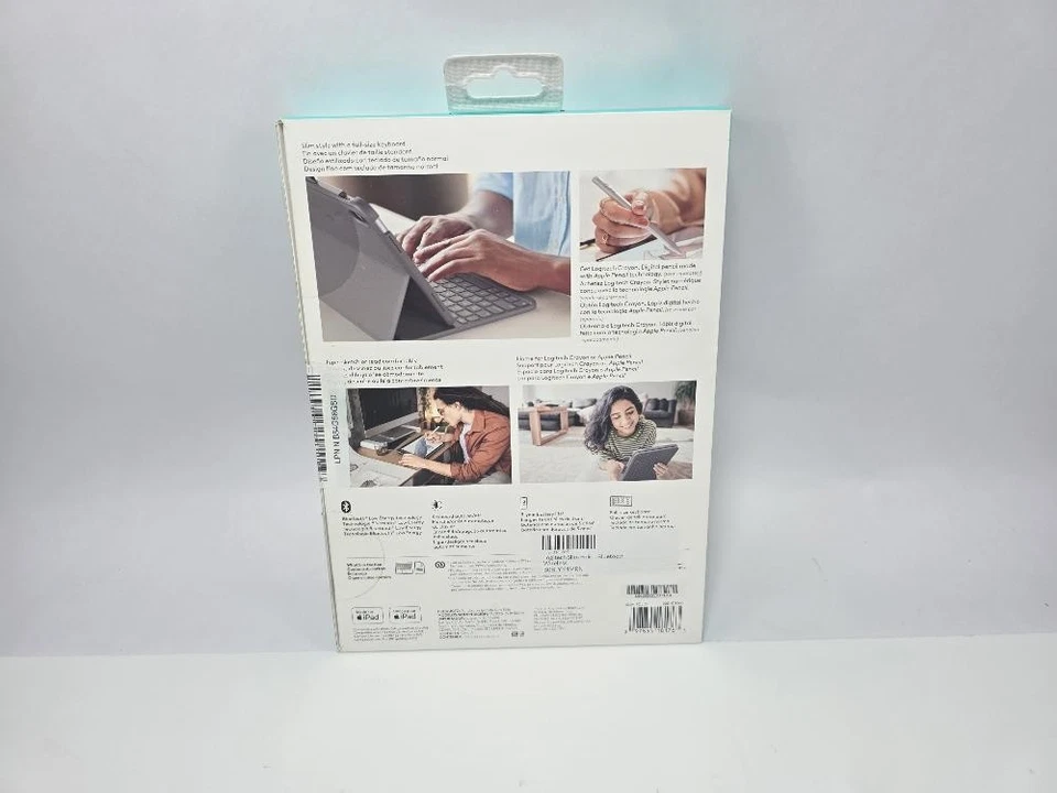 Logitech Slim Folio Keyboard Case for iPad 10th Gen – Bluetooth Wireless - Image 3 of 4