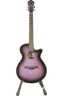 Ibanez AEG70 Flamed Maple Top Grand Concert Acoustic-Electric Guitar - Transpare