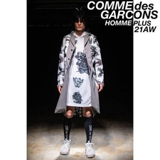 21AW COMME DES GARCONS Homme Plus Printed deformed docking coat