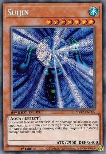 Suijin - SGX2-END09 - NM - Secret Rare - 1st ed - Speed Duel - Yugioh