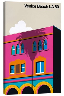 Leinwandbild Venice Beach LA 80 - Bo Lundberg