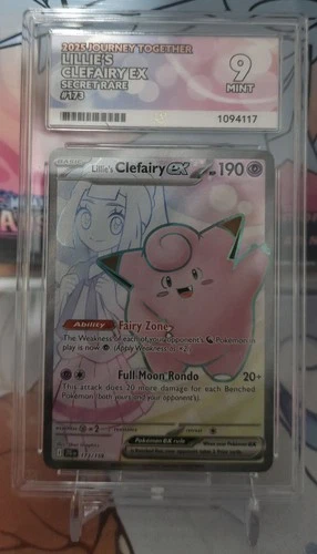 Pokémon TCG Journey Together Lillie's Clefairy EX 173/159 Ace 9 Mint