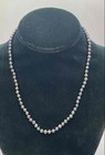 14K Gold Black Freshwater Pearl Knotted Necklace 11.9 g — photo 2