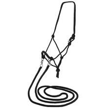 Rancher Bitless Horse Bridle With Reins Black 1 Size