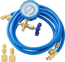 R410A Recharge Kit AC Charging Hose with R410A Mini Split Adapter 1/4 x 5/16