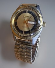 Vintage BULOVA OCEANOGRAPHER 333 FEET Men’s Automatic Watch DAY/DATE swiss 1975