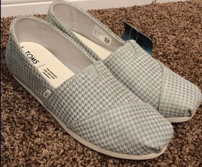 Toms Womens Classic Mini Houndstooth Size 8 Slip On Shoes 10014380