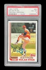 1982 topps #90 nolan ryan hof; centered DNA signed auto PSA 4  (iAPPEAL+)