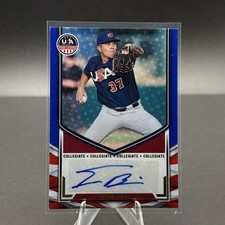 2025 Panini USA Stars & Stripes Tucker Biven Blue AUTO /100 Rookie