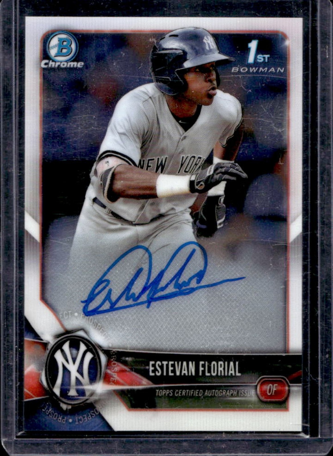 2018 Bowman Chrome Estevan Florial Prospects Auto #CPA-EF Yankees
