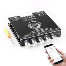 ZK-AS21 220W*2+350W 2.1 Bluetooth Power Amplifier Board with TPA3255 Chip, 18V-3