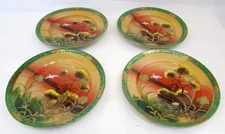 Vin.  7-1/8 Inch Desert Luncheon Plate Made In Japan Set of 4 Gold Embellishment