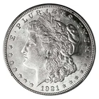 1921 P D or S $1 Morgan Silver Dollar About Uncirculated