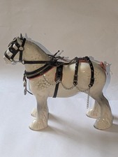 Beswick Horse, Shire With Harness, Grey Gloss Model No.818!