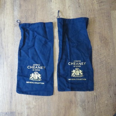 Joseph Cheaney Imperial Schuhbeutel Staubschutz 2 Stoff Paar Northampton Blau.