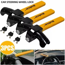 Universal Car Steering Wheel Antitheft Lock Security Rotary Steering T-Type 3Pcs