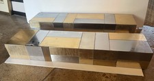 Metal Bronze Floating wall shelf Paul Evans Mid Century Modern Brutalist Vintage