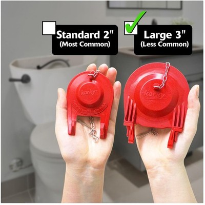 Universal 3-Inch Toilet Flapper | Long Lasting Rubber