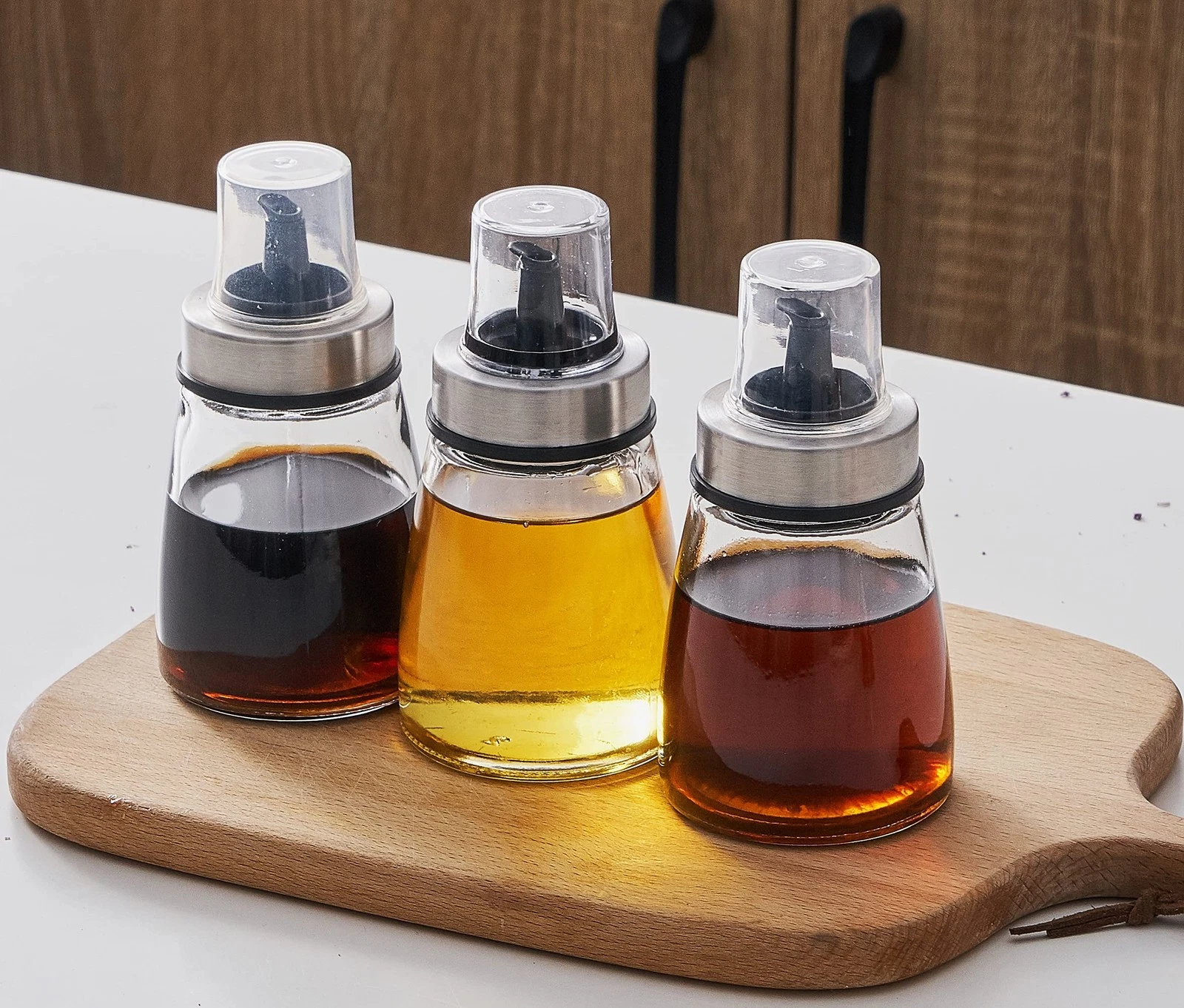 HAIZEEN [3 Pack 180ml/6 oz Airtight Olive Oil Dispenser Bottle,Oil and...