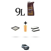 Hoffcar Servicekit 3 Filter Und 9L ÖL FüR Ssangyong Kyron 3.2 M320 162Kw Ab