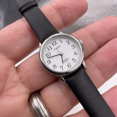 Timex Women's Easy Reader 25mm Watch Silver-Tone Case White Dial TW2U07900