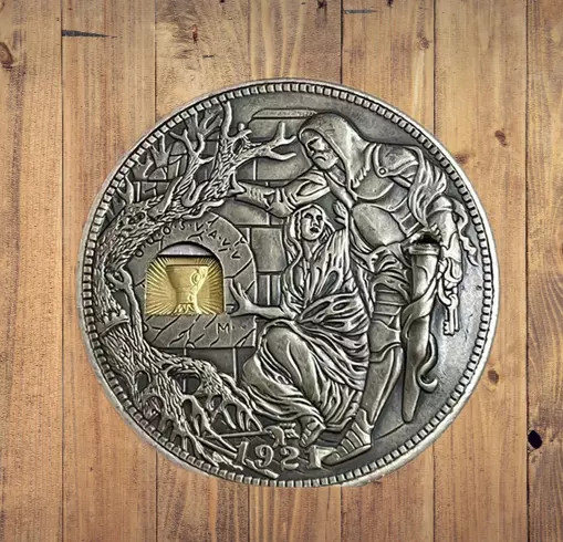 Hobo store nickel pendant