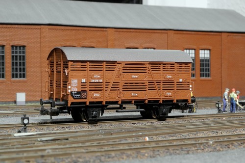 Piko 54023 Viehverschlagwagen V23 DB Epoche III | Zustand: Gebraucht