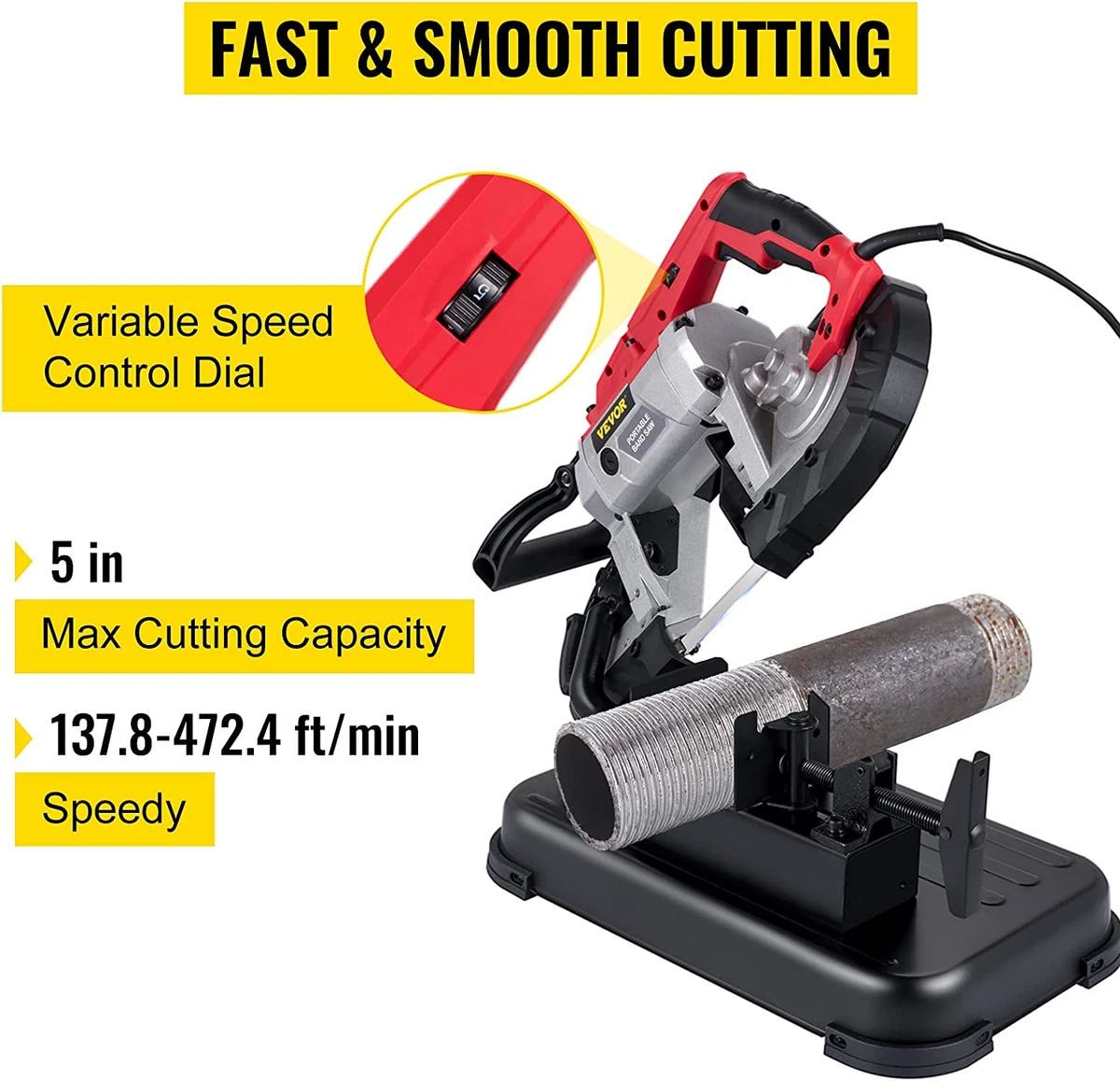 Cordless porta store band saw