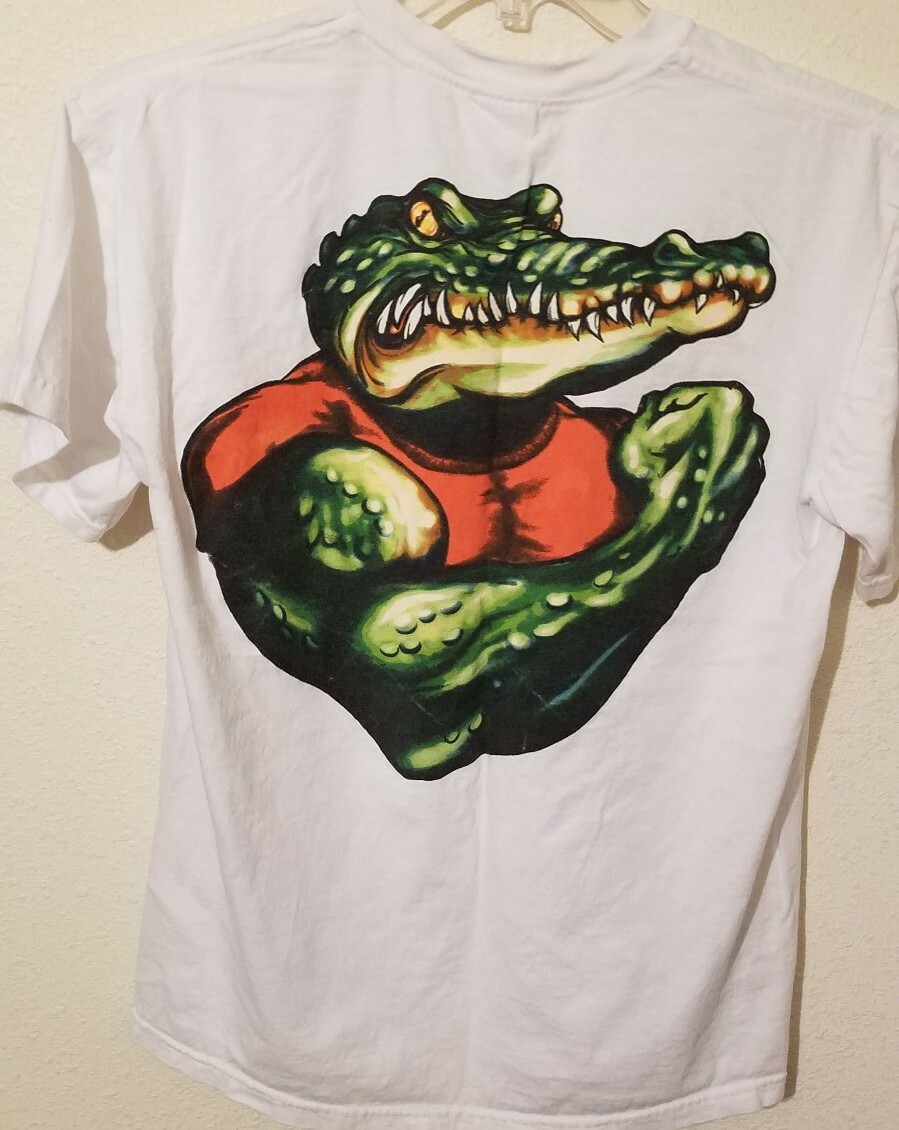 Florida Gator Tough Women Men M Tee T-Shirt Short Sleeve Alligator