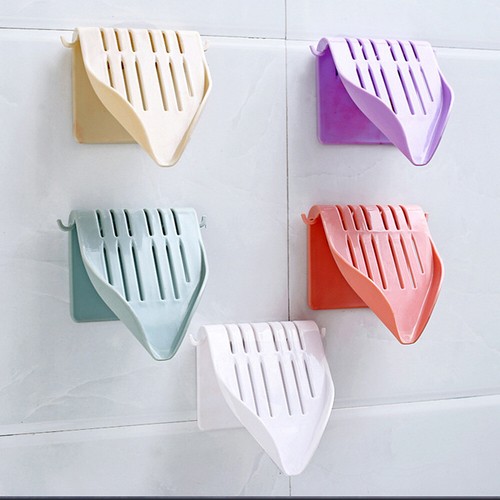 Wall-mounted Soap Dish Holder Storage Tray Bath Shower Plate Bathroom Home Tool - Picture 6 of 14