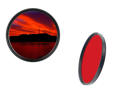 dHD DIGITAL Marken 77mm Farbfilter rot Full Filter Markenfilter 77 mm 