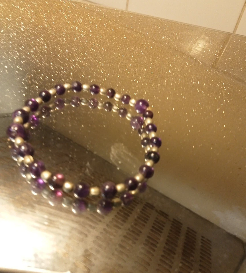 REAL High Quality Amythest  Vintage Bracelet — 第 4/4 张图片