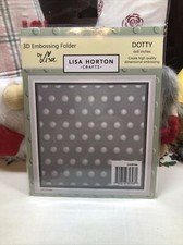 Lisa Horton Crafts - Dots - 6 x 6 3D Embossing Folder