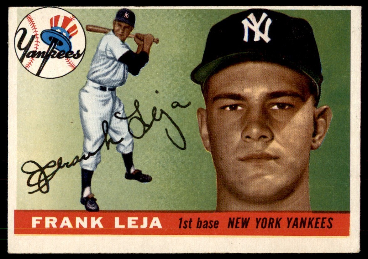 1955 Topps Frank Leja VG-EXWrinkle Yankees #99 *Noles2148* | eBay