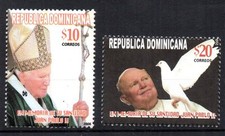STAMPS - DOMINICAN REPUBLIC - IN MEMORY OF HIS HOLINESS JOHN PAUL II - 2006 -