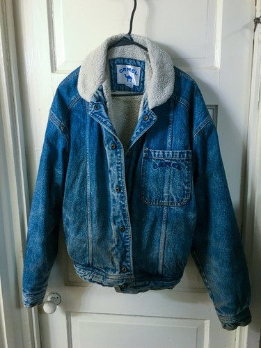camel denim jacket