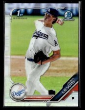 2019 Bowman Draft #BDC-132 Jimmy Lewis Chrome Refractor Card Los Angeles Dodgers