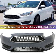 Complete Front Bumper Cover Kit For 2015 2016 2017 2018 Ford Focus Base Model