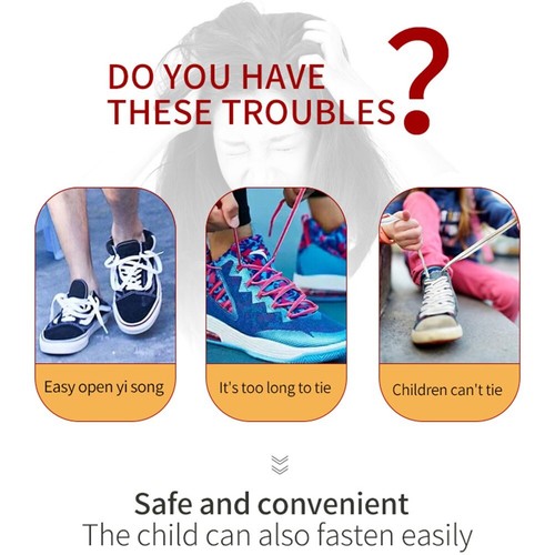 Elastic Laceless Shoelaces with Metal Balls Convenient Shoelace