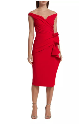 Chiara Boni La Petite Robe Lucreria Red OTS Cocktail Dress sz 10 NWT