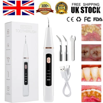 HAILICARE Ultrasonic Tooth Cleaner Electric Dental Calculus Remover Tartar Scaler Scraper