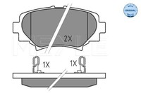 Meyle 025 258 7814 Brake Pad Set, Disc Brake For Mazda