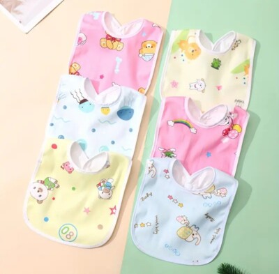 Baby Lätzchen blau rosa wasserdicht kein Dreck frei Essen Babys Neugeborene Kleinkind Dusche