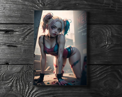 Sexy Harley Quinn Joker Batman DC Universe Comics Poster Print - No Frame