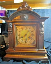 Antique "PHS" "Made In Germany" By Teutonia Clock Manufactory Mantel Clock