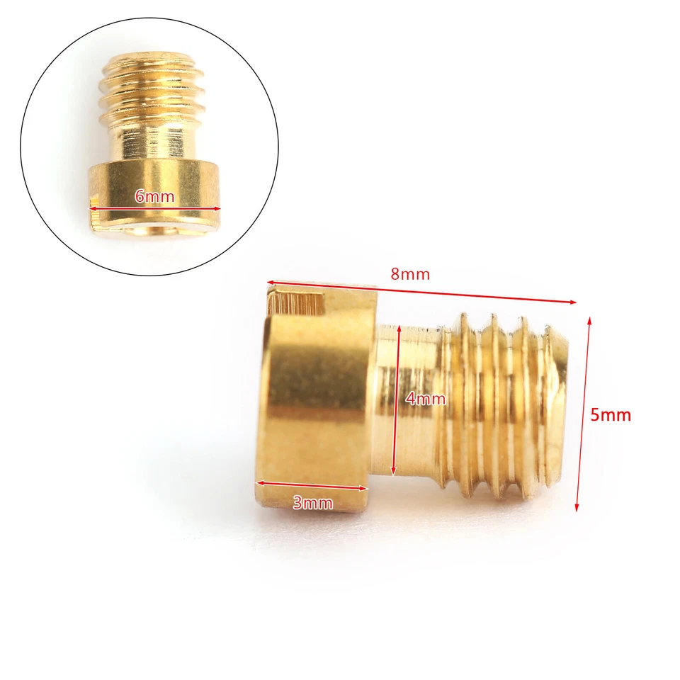 10set Round Head Main Jet 5mm 82-105 For GY6 Motorcycle Scooter Carburetor PZ19 - Image 2 of 4