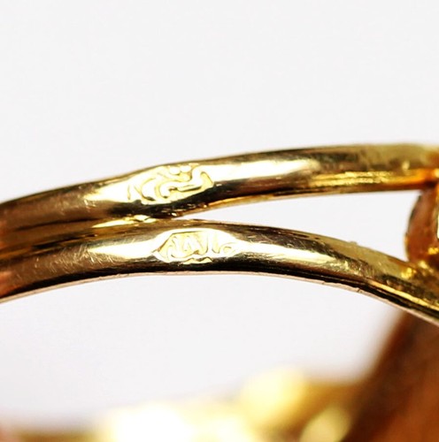 Perlenring Damenring 21,6 Karat 900 Gold 3,22 g Gelbgold Akoya Perle Gr. 50 - Picture 5 of 5