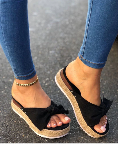 Sandalias De Mujer Plataforma Zapatillas De Moda Verano Tacon Medio Comodas  NEW | eBay