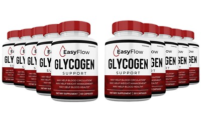 EasyFlow Glycogen Support Pills, Easy Flow  Capsules Blood Support (10 Pack)