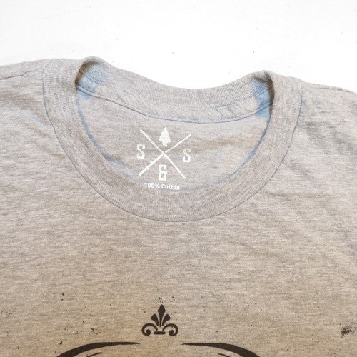 NEW S&S STIX & STONES BONE & ANTLER CLUB HUNT HUNTING TEE T SHIRT Mens L Gray - Picture 3 of 3